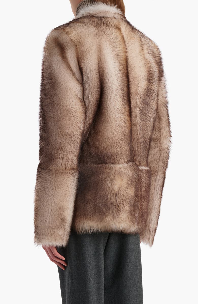 Khaite Saraphina Genuine Shearling Jacket, Alternate, color, Natural