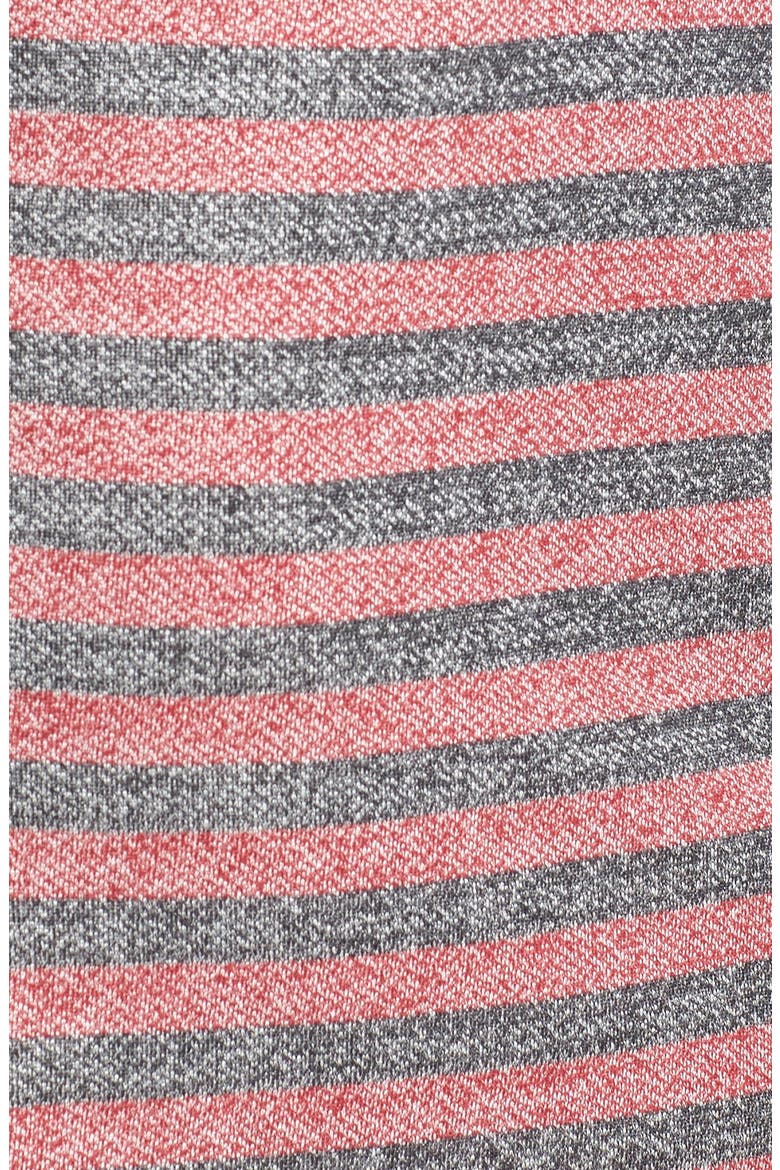 Stripe Long Sleeve Shift Dress, Alternate, color, BURGUNDY