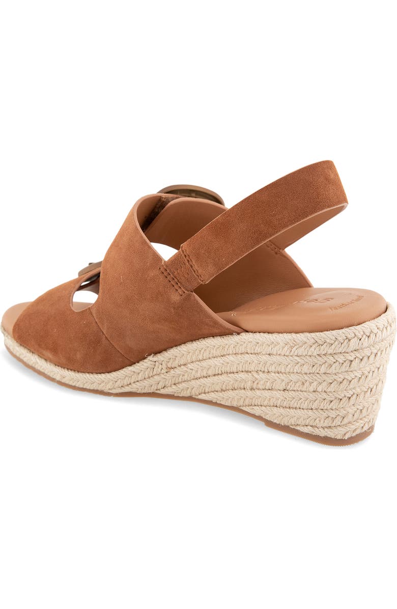 Gentle Souls Greca Espadrille Slingback Platform Wedge Sandal, Alternate, color, Luggage Suede