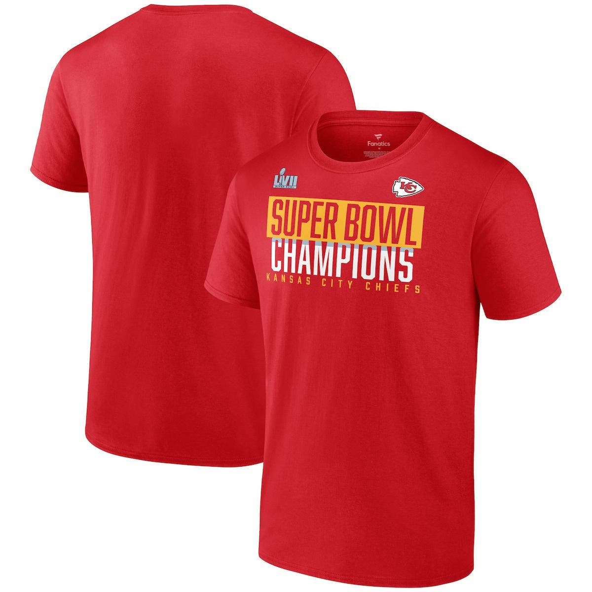 Men's Fanatics Branded Red Kansas City Chiefs Super Bowl LVII Champions Big & Tall Foam Finger T-Shirt - image 1