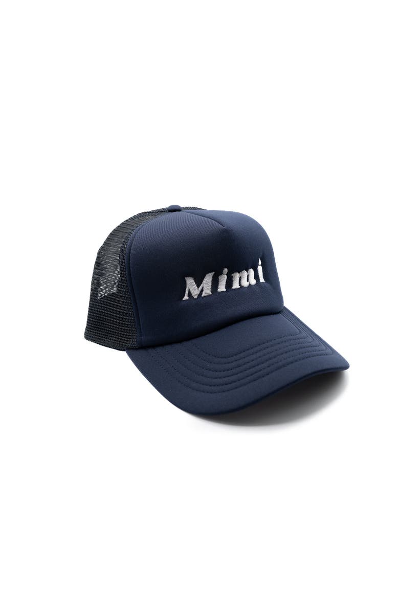 Rey To Z Mimi Foam Trucker Hat, Alternate, color, Navy