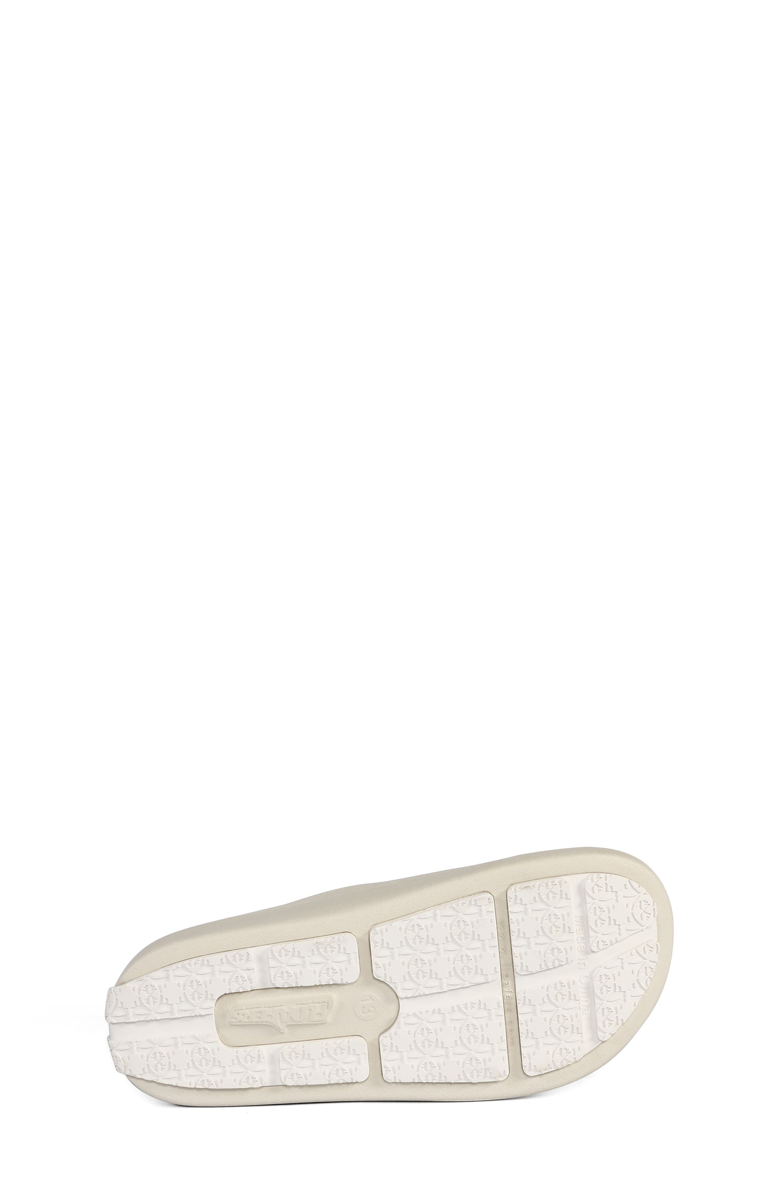 Kids' Lane Waterproof Slide Sandal, Alternate, color, BONE/BRIGHT WHITE