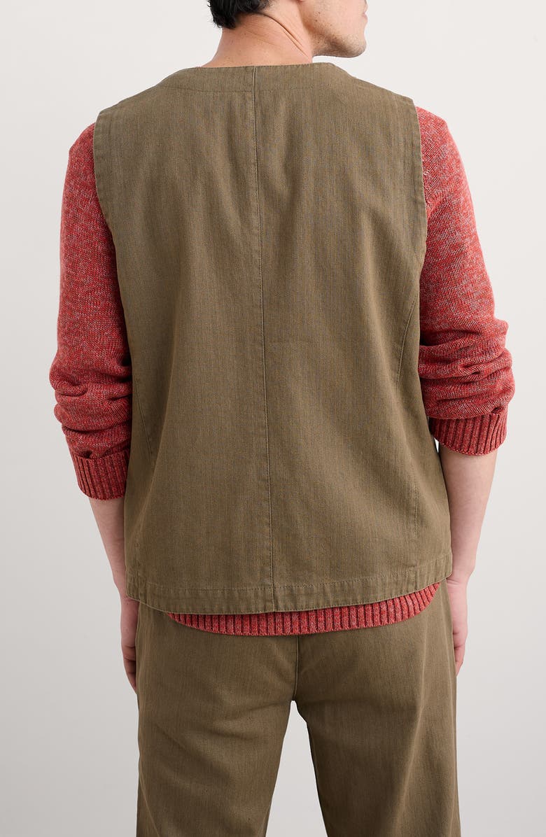 Seasalt Cornwall Tollgate Linen & Organic Cotton Vest, Alternate, color, Riverbed