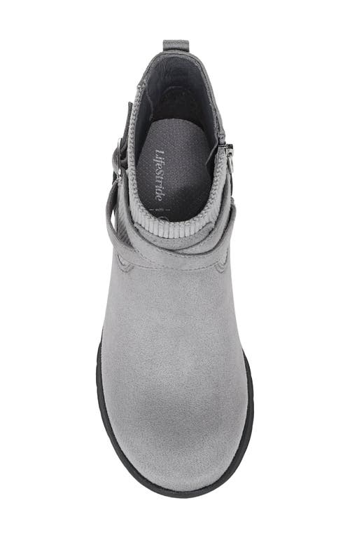 Lifestride Gates Wedge Bootie In Gray