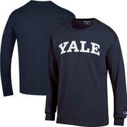 Champion Men's Champion Navy Yale Bulldogs Basic Arch Long Sleeve T-Shirt