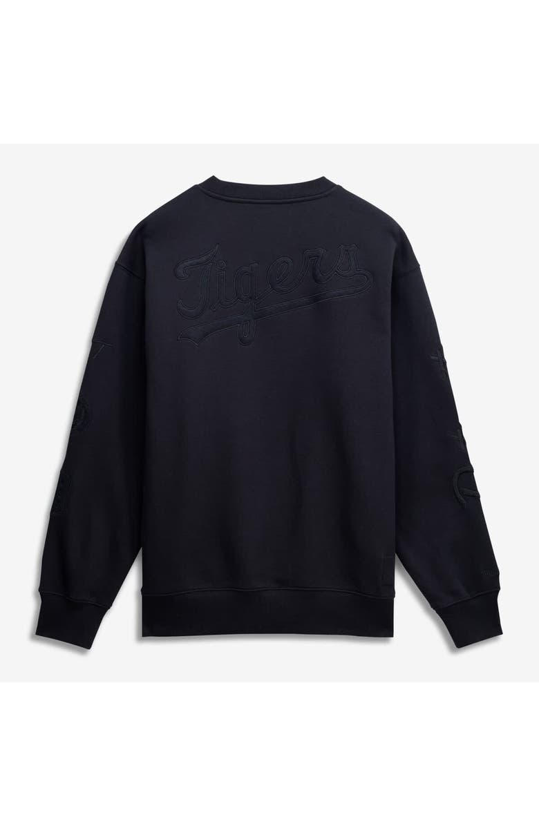 Mitchell & Ness Men's Mitchell & Ness  Black Detroit Tigers Phantom Fleece Crewneck Sweatshirt, Alternate, color, Black