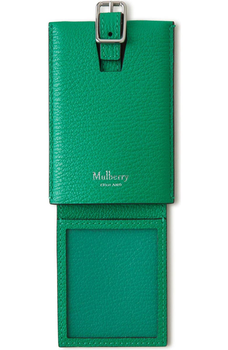 Mulberry Leather Luggage Tag, Alternate, color,