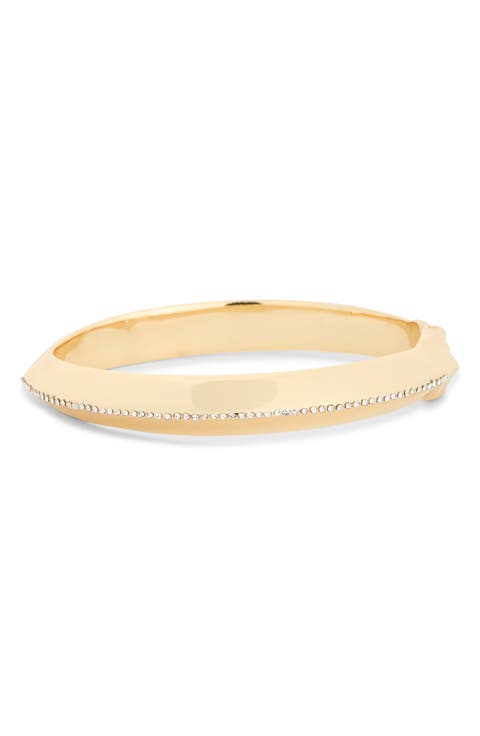 Spring Hinged Bangle Bracelet
