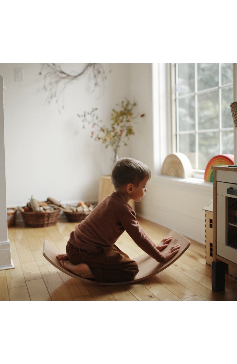 Kinderfeets All Ages Wooden Balance Board, Ages 18Mo+, Alternate, color, Multicolored
