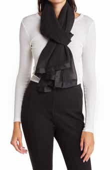 Calvin Klein Satin Border Chiffon Scarf