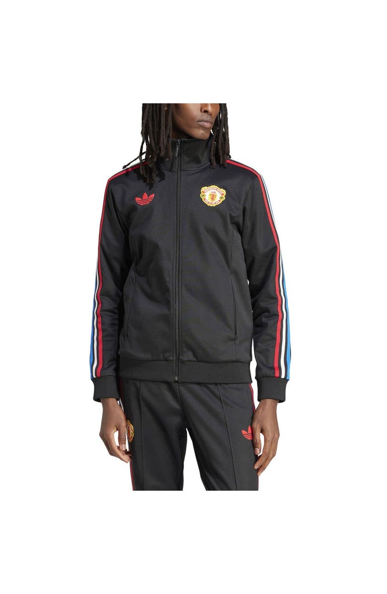 adidas Originals Men's adidas Originals Black Manchester United x Stone Roses 2023/24 Full-Zip Track Jacket, Alternate, color, 