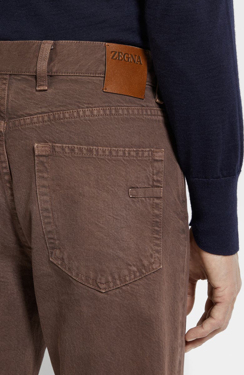ZEGNA Roccia City Fit Jeans, Alternate, color, Brown