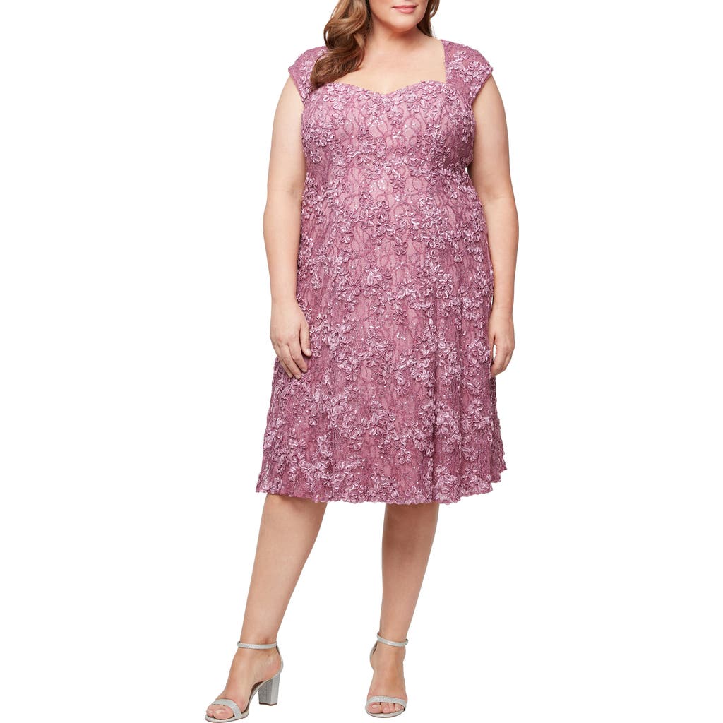 Alex Evenings Soutache Cocktail Dress