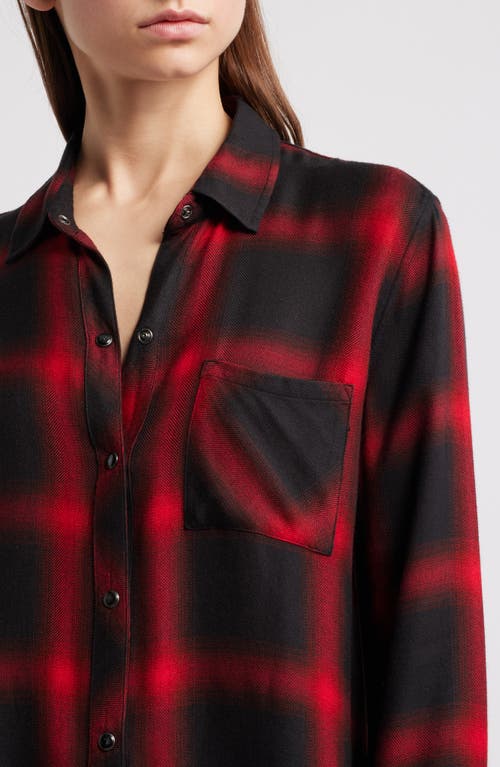 Rails Hunter Plaid Button-up Shirt In Diffused Cardinal