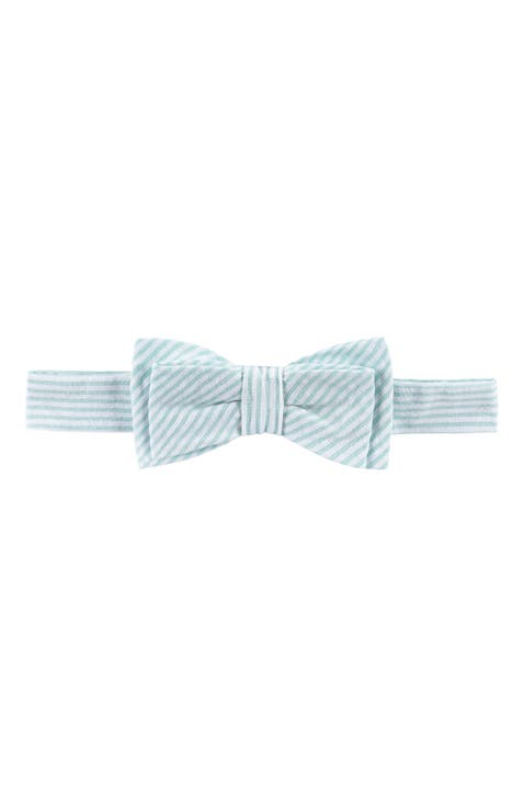 Boys' Seersucker Bow Tie, Kids