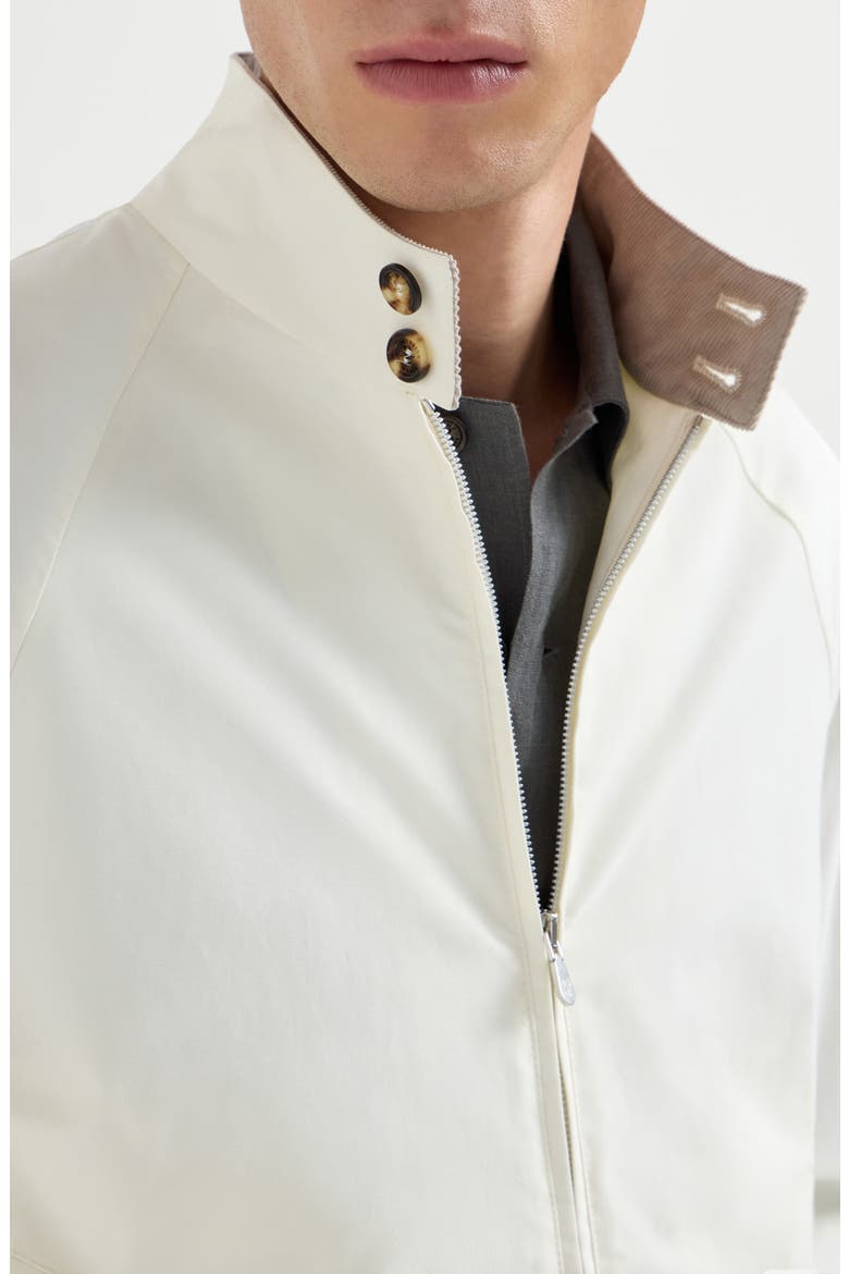 Gabardine outerwear jacket, Alternate, color, Off-White