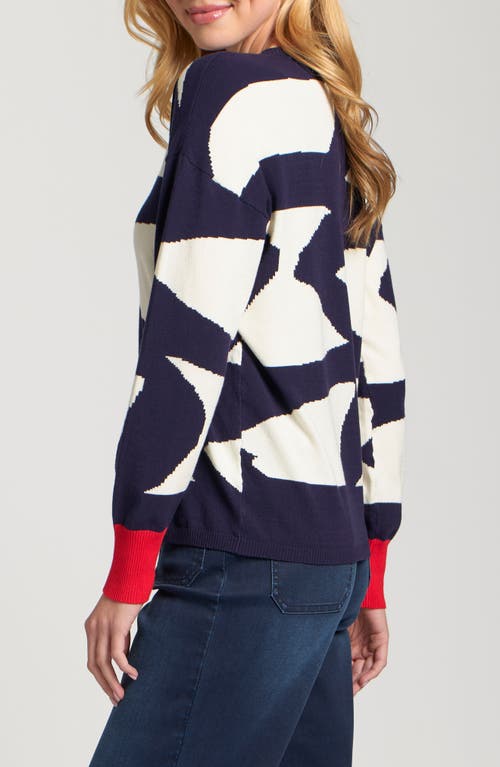 Apny Graphic Pullover In Multi