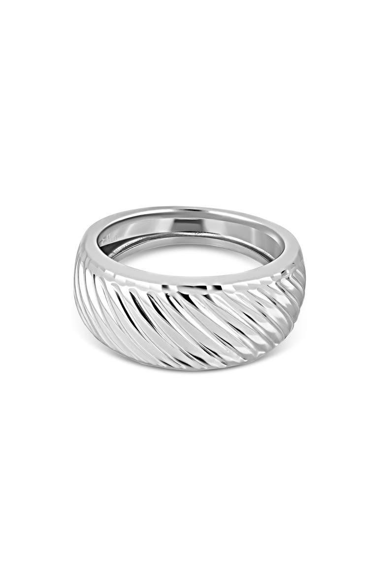 14K Gold Wide Band Ring, Alternate, color, 14K WHITE GOLD