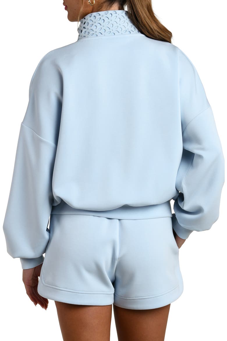Cloudset Lounge Half Zip Top, Alternate, color, DRIFT