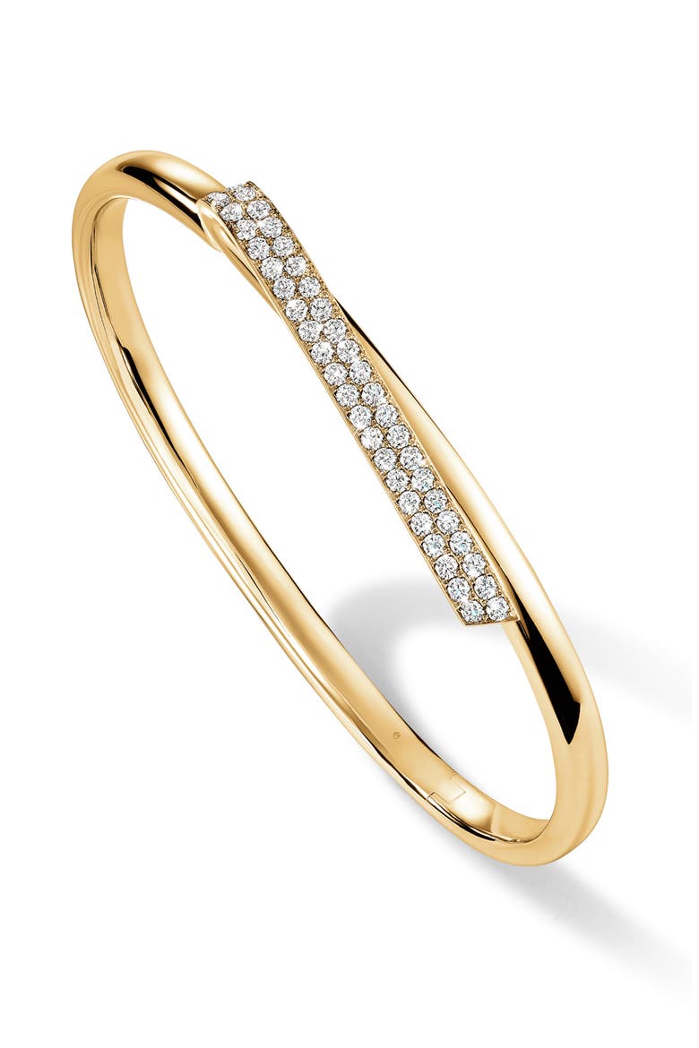 INSIDE/OUT 18K Gold Diamond Flip Bangle, 0.80ct., Alternate, color, YELLOW GOLD