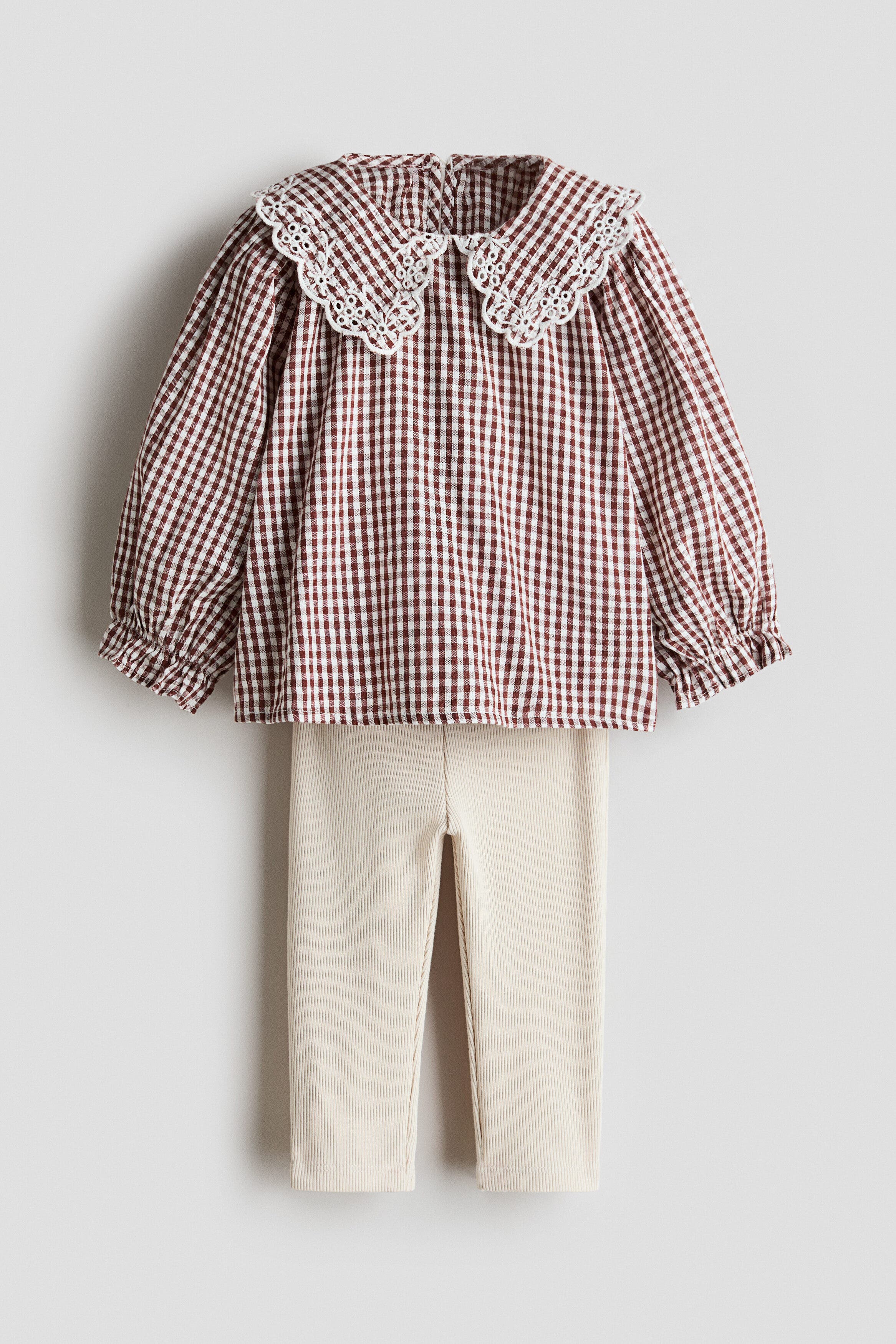 selected Light beige/brown checked