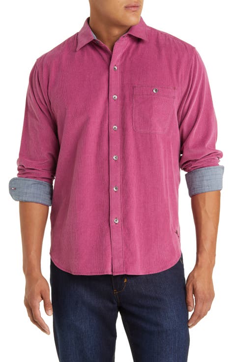 Sandwash Corduroy Button-Up Shirt
