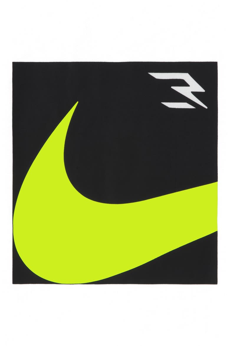 Kids' Boxed Swoosh Tee, Alternate, color, WHITE