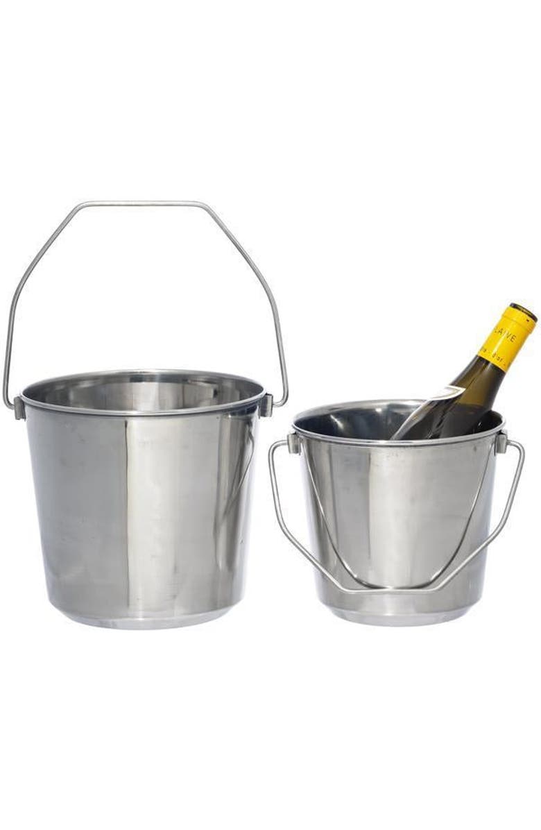 PUEBCO Stainless Steel Bucket, Alternate, color,