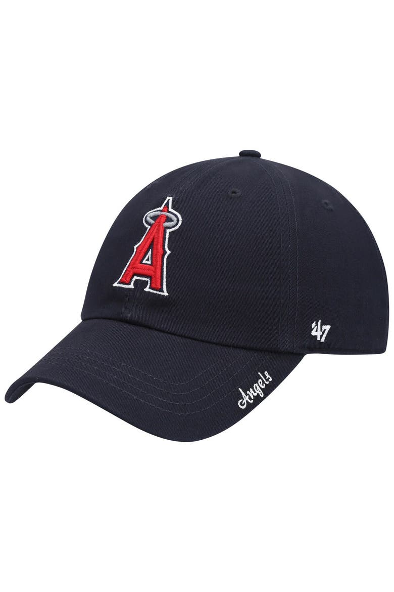 Women's '47 Navy Los Angeles Angels Team Miata Clean Up Adjustable Hat, Main, color, Navy