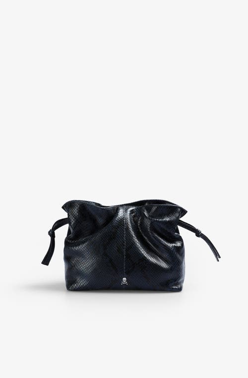 Scalpers Soft Snake Bag In Blue