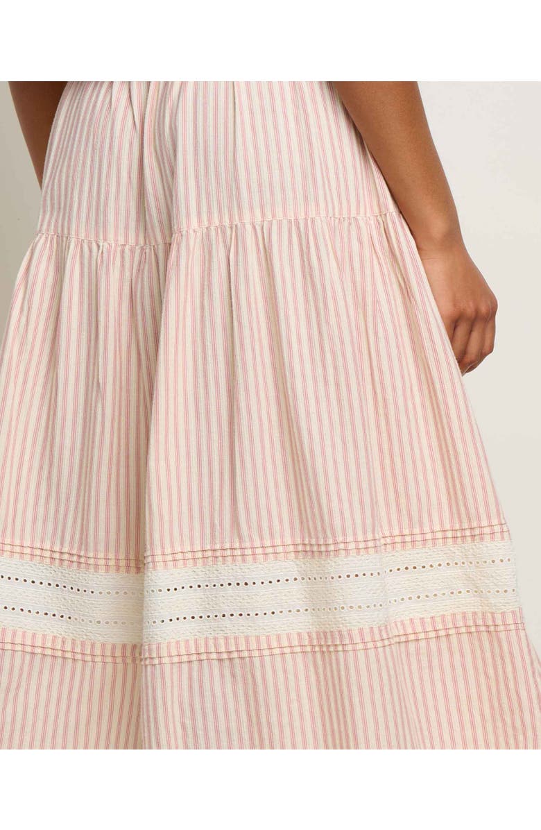 Toad & Co Airscape Midi Skirt, Alternate, color, Dusty Cedar Stripe Dobby