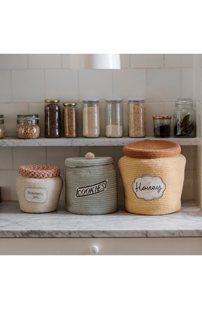 Lorena Canals Basket Cookie Jar, Alternate, color, Blue Sage