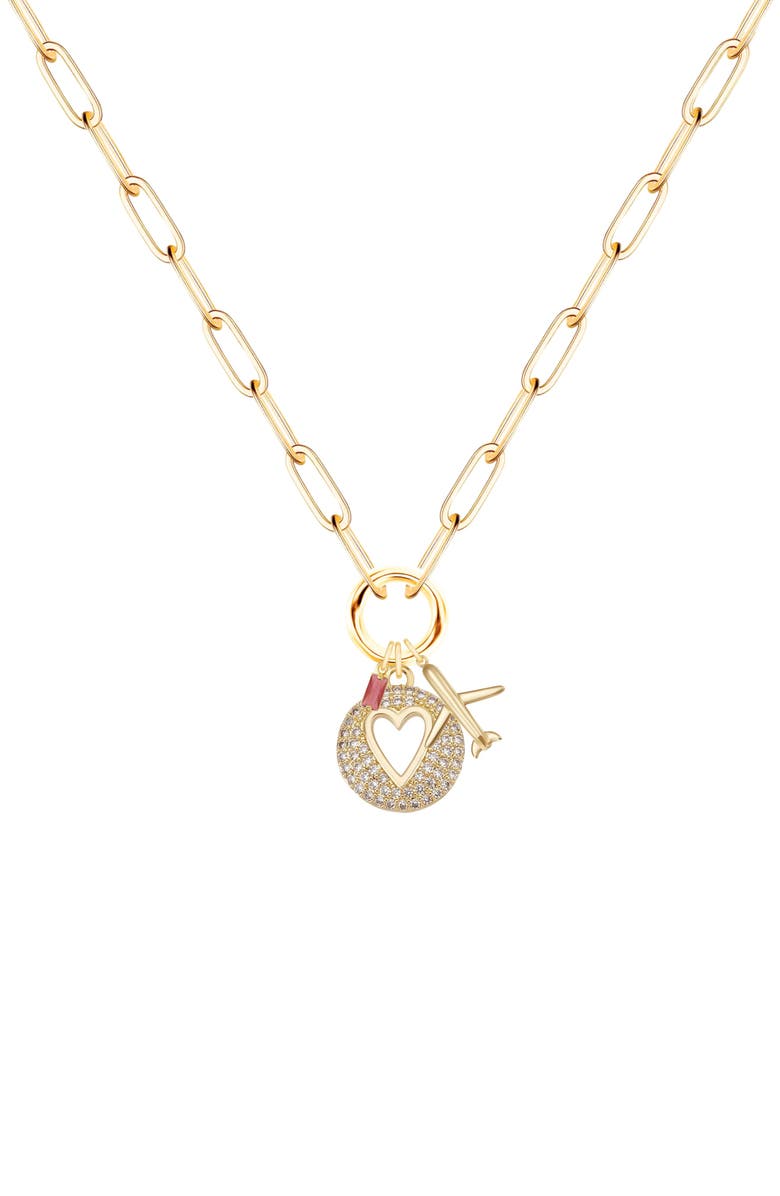 Emma Rae Explorer Luxe Everlink Necklace, Main, color, Pink