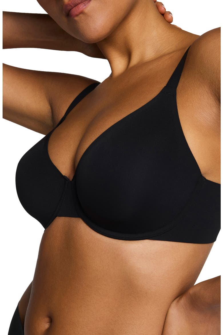 supersmooth™ BraVa Unlined Bra, Alternate, color, VERY BLACK