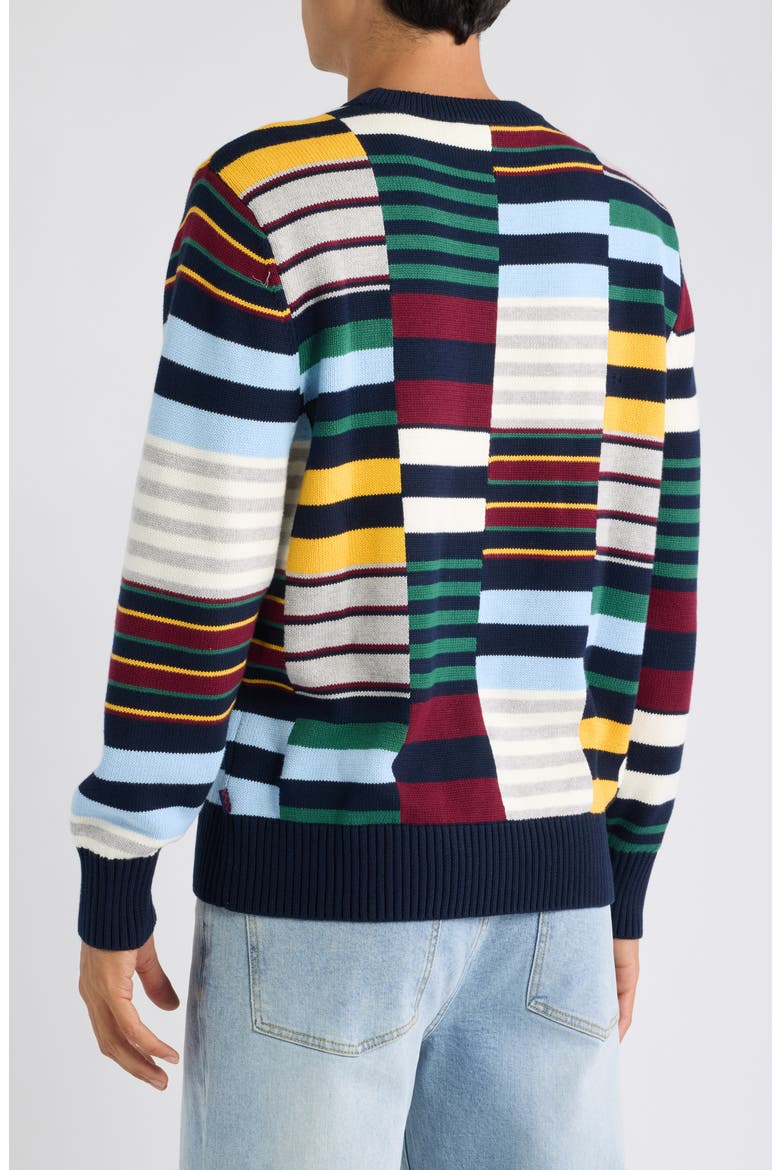 Colorblock Stripe Sweater, Alternate, color, MULTI-COLOR