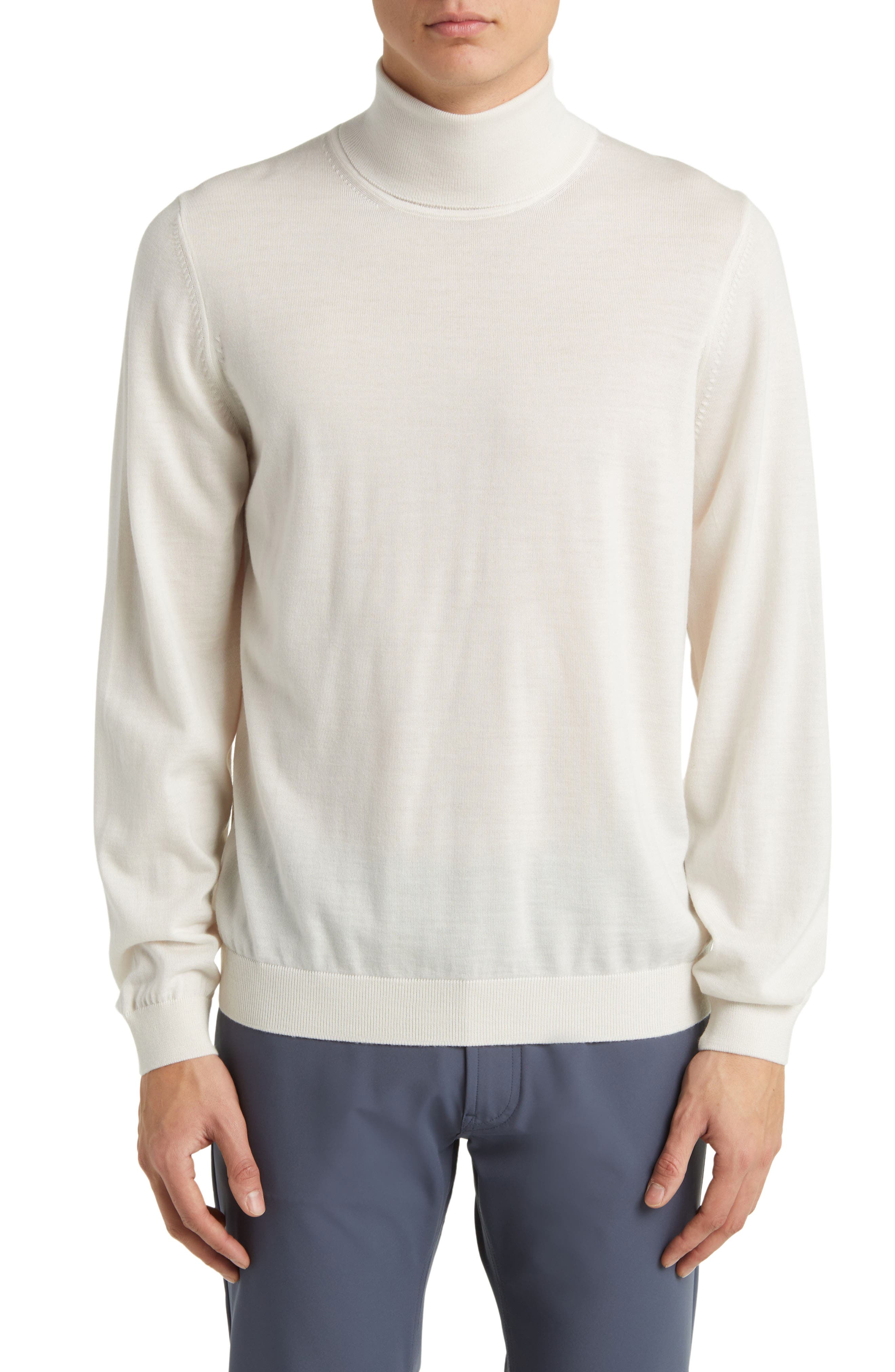 BOSS Musso Virgin Wool Turtleneck Sweater