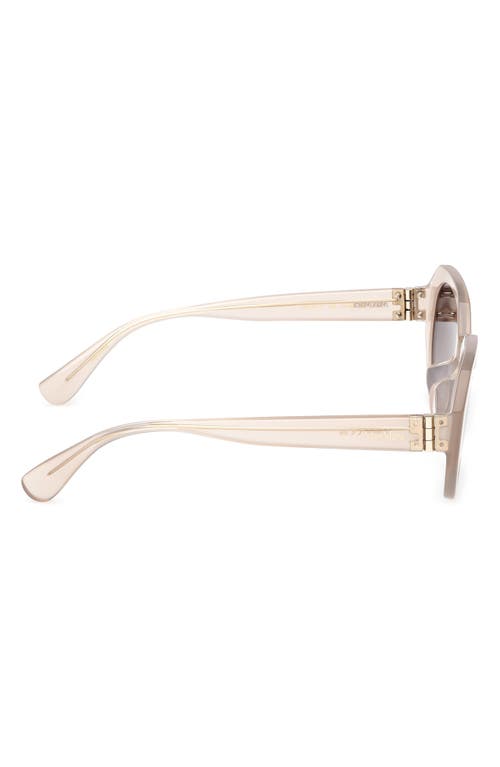 Max Mara 54mm Round Sunglasses In Brown