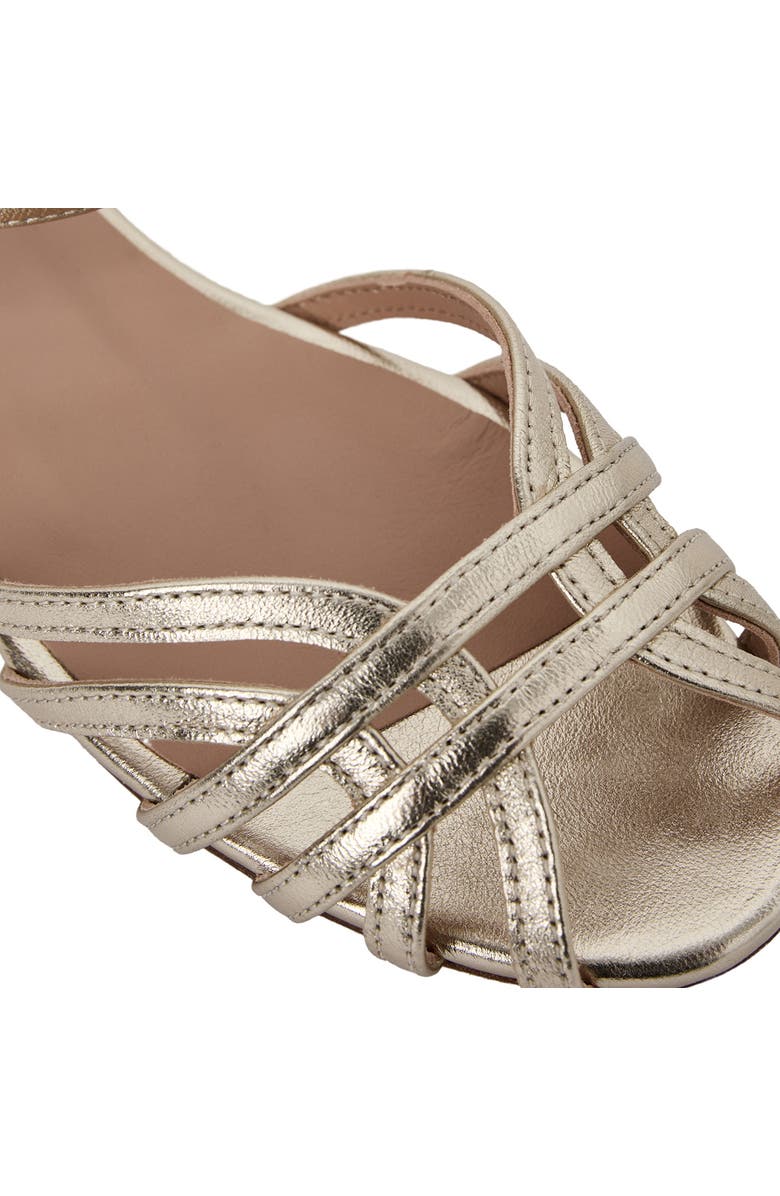 Bruno Magli Marta Ankle Strap Sandal, Alternate, color, Gold Metallic