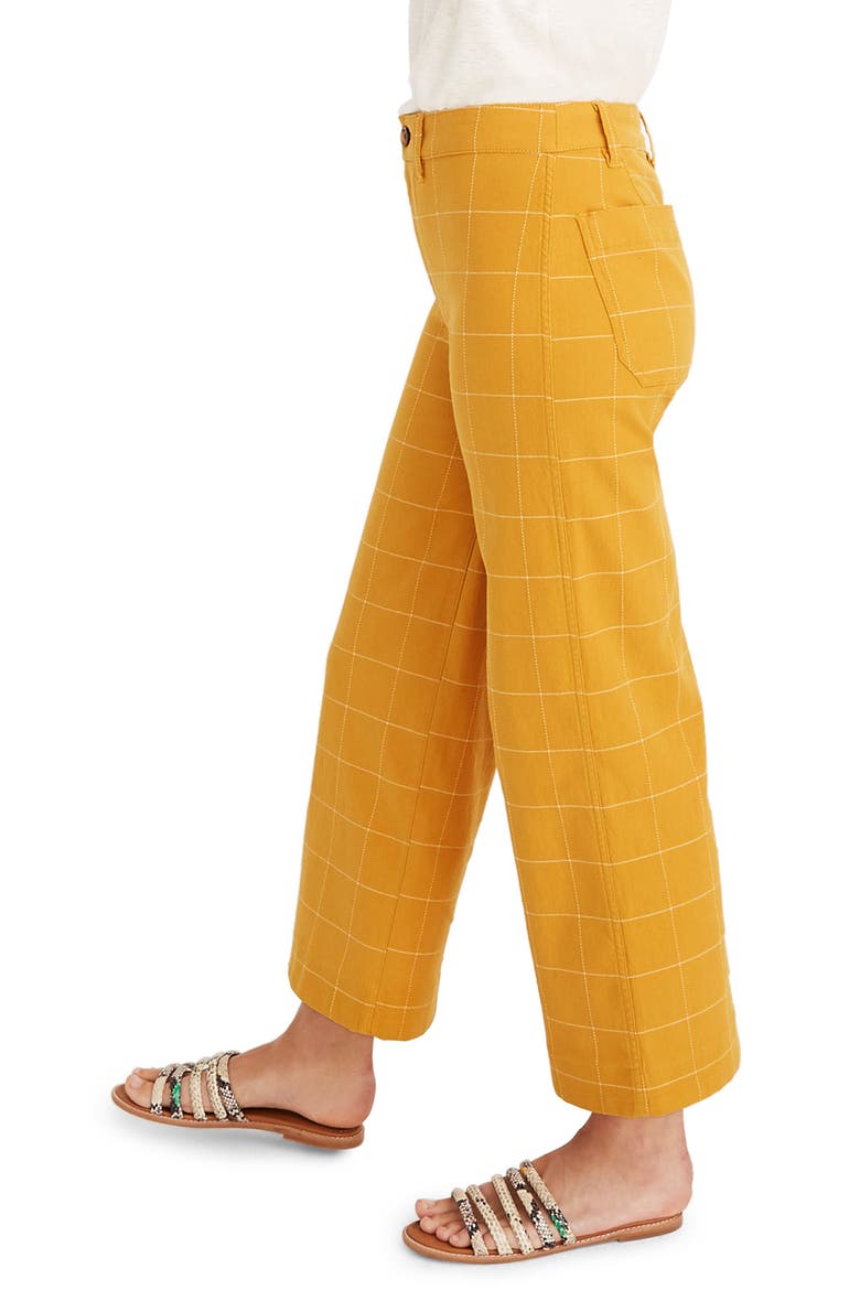 Emmett Windowpane Crop Wide Leg Pants, Alternate, color, WINDOWPANE TUNGSTEN GLOW