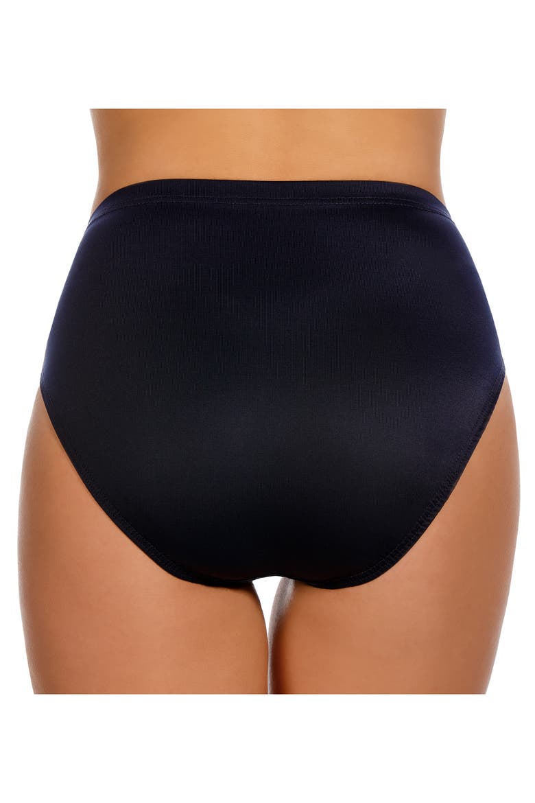 High Waist Swim Bottoms, Alternate, color, MIDNIGHT
