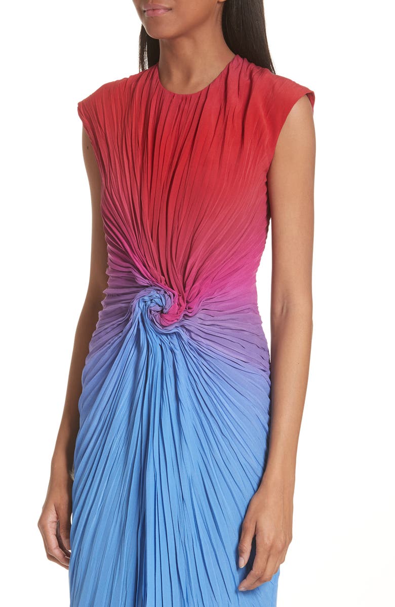 Sies Marjan Twist Front Dégradé Silk Dress, Alternate, color, 