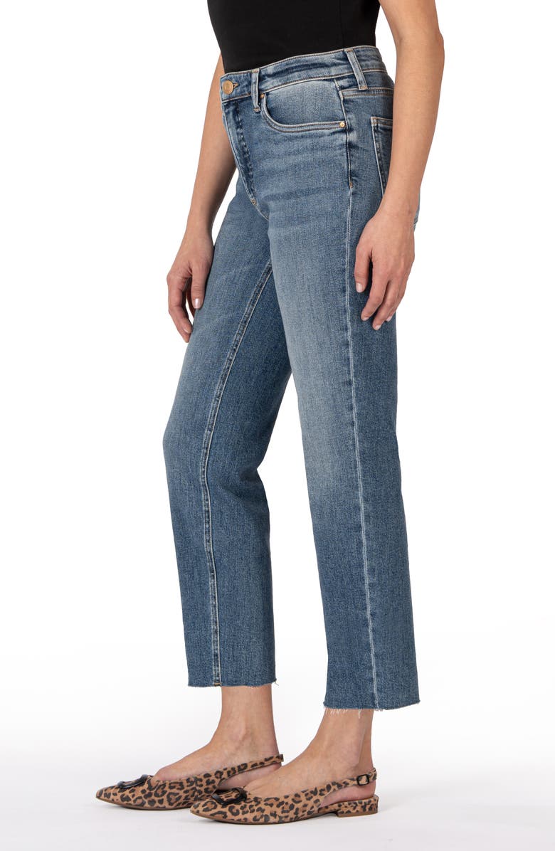 KUT from the Kloth Rachael Fab Ab High Waist Crop Mom Jeans, Alternate, color, 