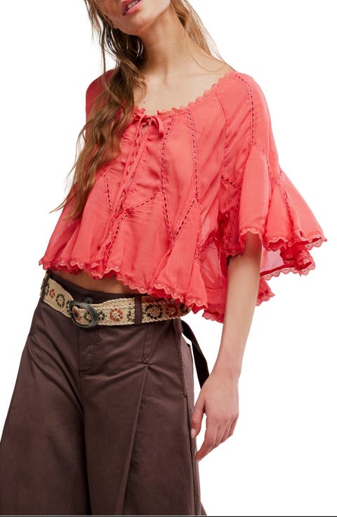Michelle Lace Trim Top