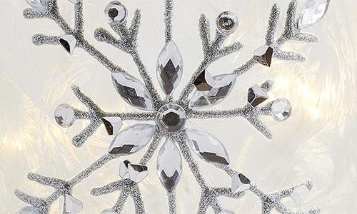 Home Essentials And Beyond 7.2-inch Snowflake Luminaria Vase In Multi