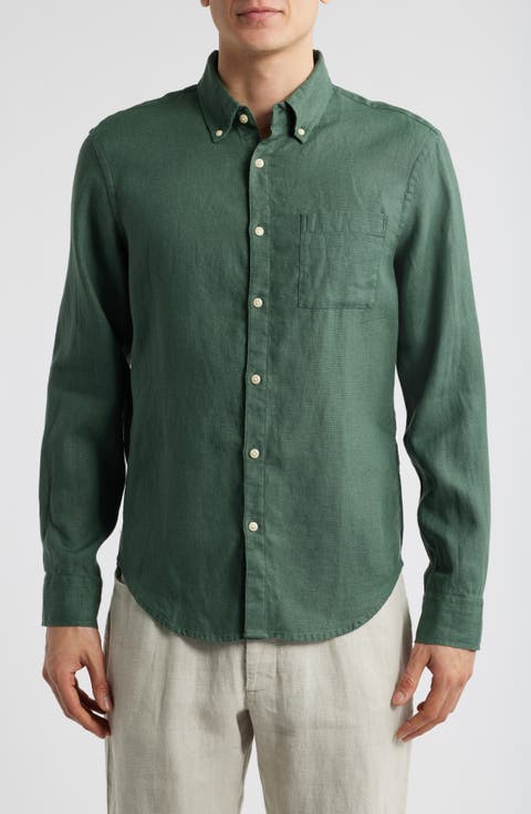 Playa Linen Button-Down Shirt