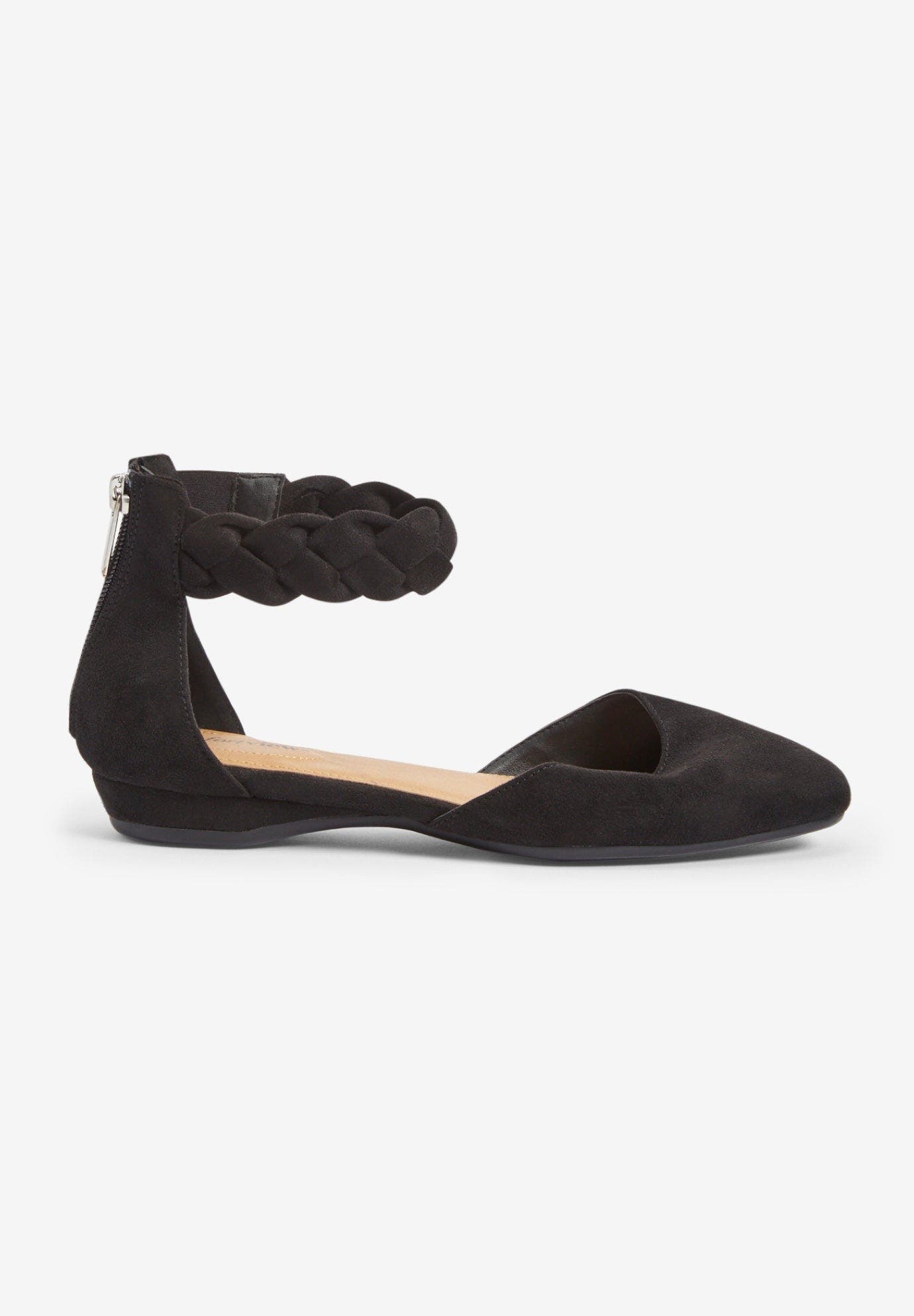 Comfortview The Rayna Flat, Alternate, color, Black