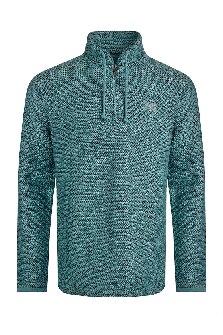 Cruiser 1/4 Zip Macaroni Sweatshirt, Alternate, color, Mineral Blue