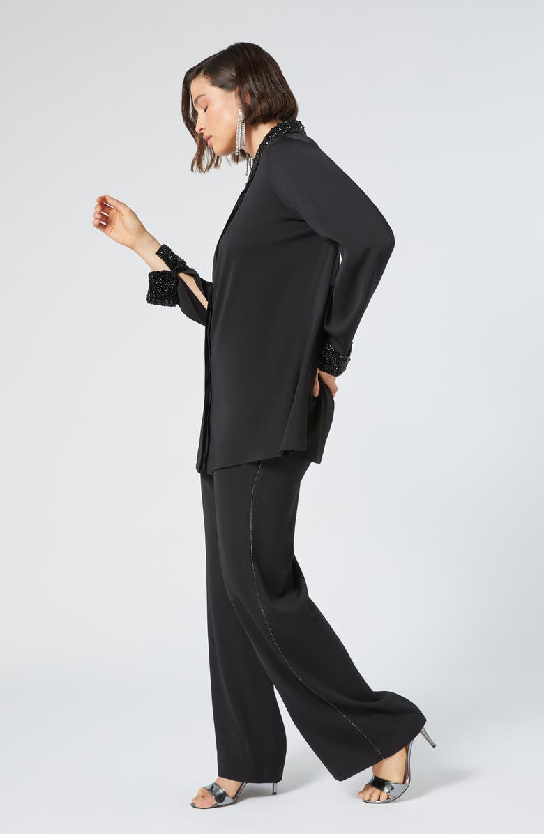 Marina Rinaldi Radio Cady Wide Leg Pants, Alternate, color, 