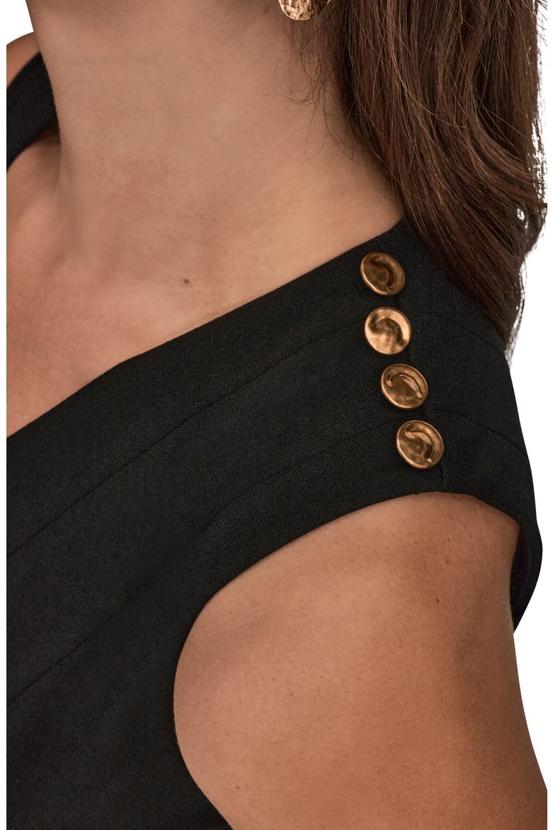 Sleeveless Fit & Flare Dress, Alternate, color, BLACK