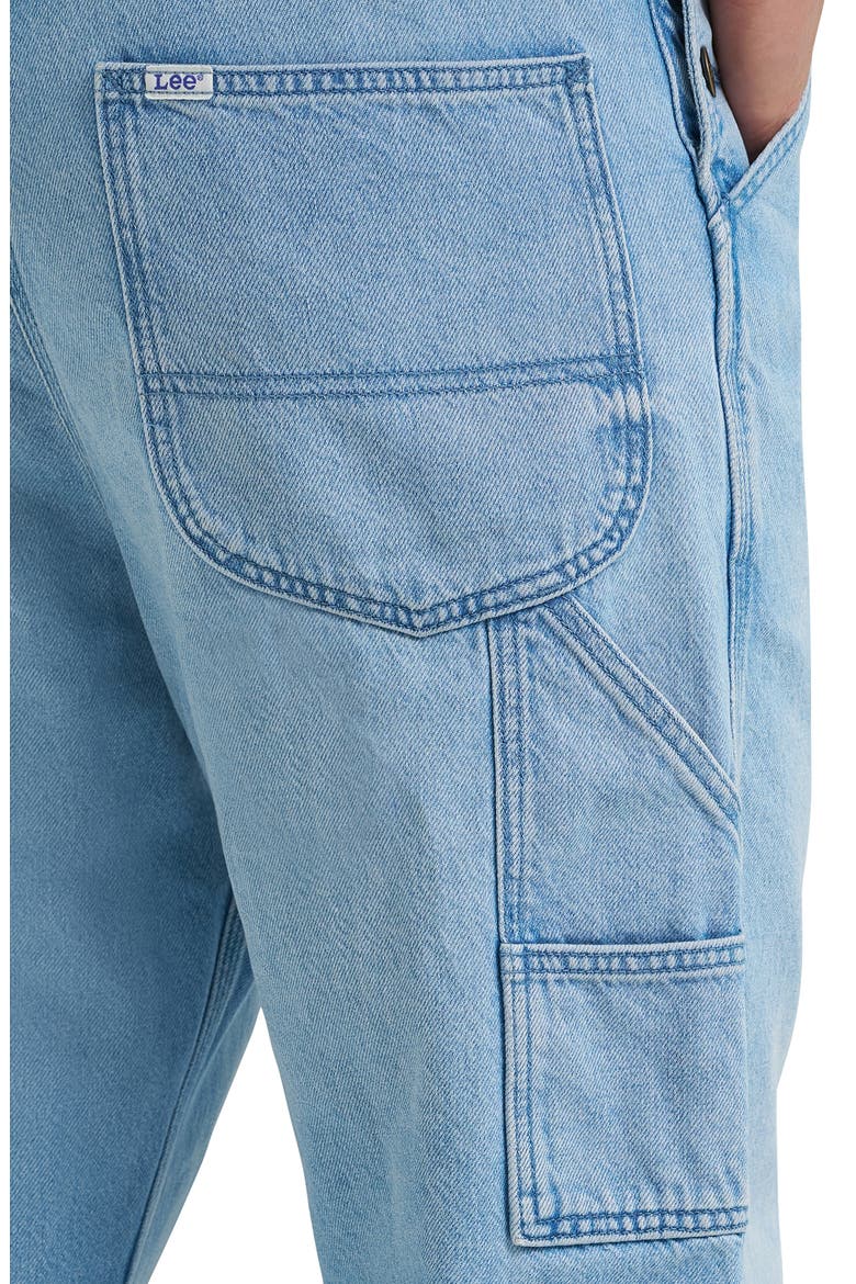 Cotton Denim Bib Overalls, Alternate, color, JUST ME